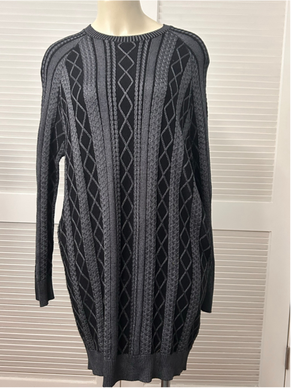 ATM Anthony Thomas Melillo Cable Knit Sweater Dress Tunic M NWT - Picture 2 of 13